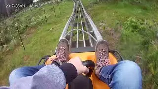 Imst Alpinecoaster world longest rodelbahn POV