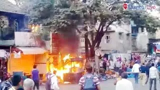 Fire At Vada Pav Stall In Mulund | Mumbai Live