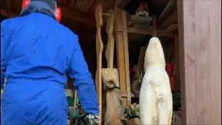 Ifeanyickool is live chainsaw carving craving