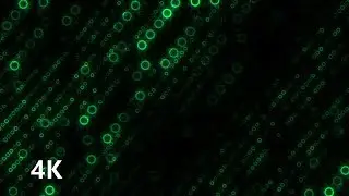 Green Circles Pattern | 4k Abstract VJ Loop Footage