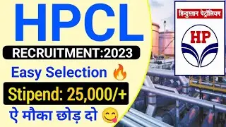 HPCL Recruitment 2023| HPCL Apprentice Vacancy 2023| Hindustan Petroleum Vacancy 2023| hpcl new Jobs