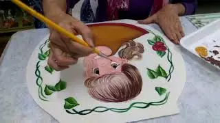 PINTANDO EL CABELLO DE LA NIÑA CAMPANITA