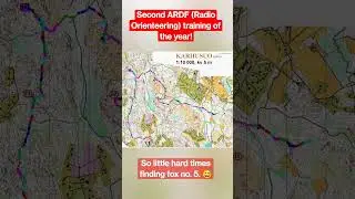 Radio orienteering track form Karhusuo. 7.5.2023