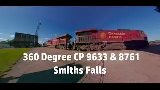 360 Degree CP 9633 & 8761 Freight Leaving Smiths Falls 09-12-16