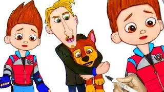 PAW PATROL THE MOVIE CLIP - CAPTURING CHASE | How To Draw Ryder Lost Chase Scene Paw Patrol Movie