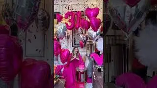 pink colour theme birthday decoration #love#surprise #trending #viralshorts #shorts #birthday #cute