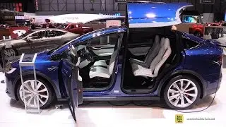 2016 Tesla Model X - Exterior and Interior Walkaround - 2016 Geneva Motor Show