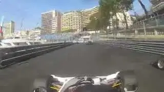 Historic Monaco F1 2012 on board with Ollie Hancock - The first few laps