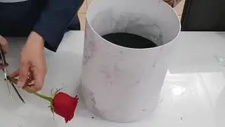 How to make a flower box for valentine day