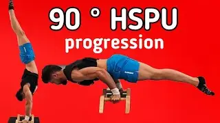 90 degree handstand push up progression           آموزش مرحله به مرحله هنداستند پوش آپ نود درجه