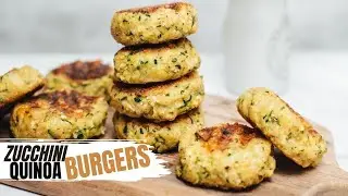 Healthy Zucchini Quinoa Fritters! Quick and Easy to Make! #zucchini # heathy #asmr