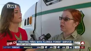 Fighting fires with the Florida Forest Service - 7:30am live report