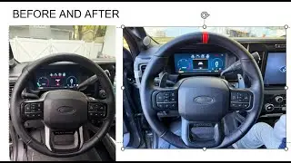 2023+ FORD SUPER DUTY RAPTOR STEERING WHEEL AND PADDLE SHIFTER UPGRADE