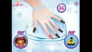 Frozen Disney Elsa Manicure Nail art Makeover Fun Game