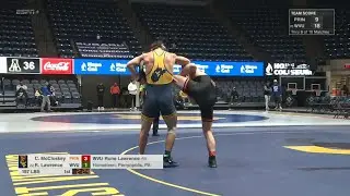197lbs Rune Lawrence (West Virginia) vs Conor McCloskey (Princeton)