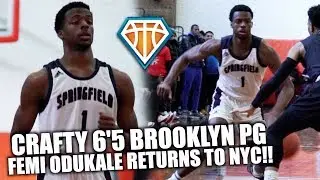 CRAFTY 6'5 BROOKLYN POINT GUARD DOMINATES RETURN TO NYC!! | Femi Odukale Is The REAL DEAL