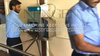 Hand Disinfection Unit with Turnstile | Hygiene Station | NEXGEN HYGIENE.