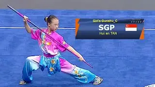 Hui En Tan 🇸🇬 🥈 8.44 score (Gunshu C) 11th Junior Asian Wushu Championship 2023 China