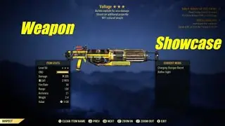 Fallout 76 Legacy Weapon Showcase Two Shot Explosive Tesla Shotgun