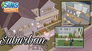 Sims Freeplay ▪ Cute Suburban Home ▪ TOUR + Live Build (with floating room and wall glitch tutorial)