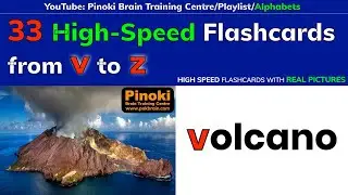 Pinoki-33 High Speed Flashcards from v to z.