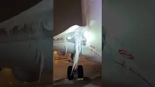 WOW! This Airplane Definitely Needs Deicing Before Taking off, #Aircraft #Deicing #vacation #travel
