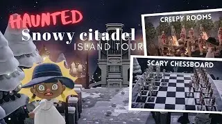 HAUNTED Snow-covered European Town with creepy scenes: Animal Crossing New Horizons