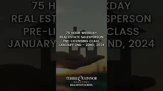 Real Estate Pre-Licensing Course: January 2-22, 2024