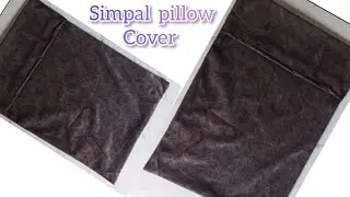 Simpal pillow cover cutting and stitching/how to make pillow cover cutting and stitching
