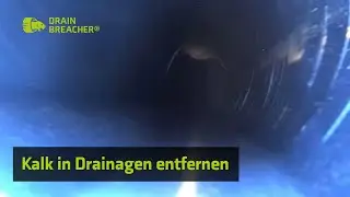 Kalk-Versinterung aus Tunnel-Drainage entfernt