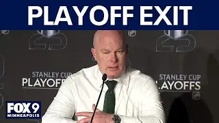 John Hynes reacts after Minnesota Wild eliminated from Stanley Cup Playoffs [FULL PRESSER]