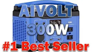 AIVOLT 300W Portable Power Station 266Wh Mini Solar Powered Generator Camping Emergency Home CPAP