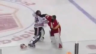 Mike Smithe & cam Talbot ( Goalie Fight)