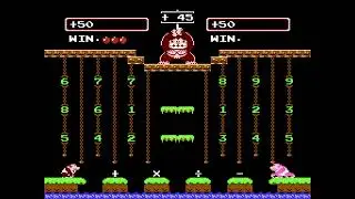 [TAS] NES Donkey Kong Jr. Math 