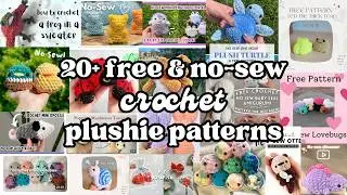 20+ free no-sew crochet plushie patterns | beginner-friendly and perfect for markets!