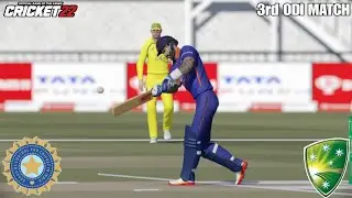 India vs Australia 3rd ODI Match 2023 Highlights - Cricket 22 Gameplay