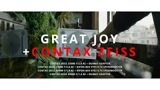 Great Joy Anamorphic 1.35X Adapter + Contax Zeiss Lenses - First Look, Tests and Footage