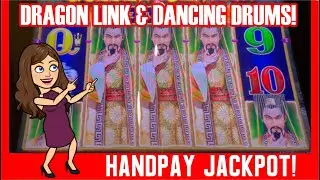 HANDPAY JACKPOT 💰DRAGON LINK 🐉 DANCING DRUMS 🥁 HIGH LIMIT SLOT MACHINES! LAS VEGAS SLOTS