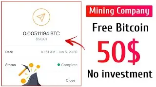 💥 Received 46$ Bitcoin Free | New Bitcoin mining site 2020| Mining company