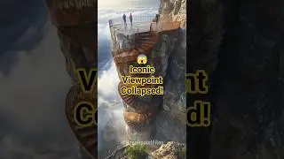 Watch the Moment This Iconic Viewpoint COLLAPSED! 💥#shorts #earthquake #mountaincollapse