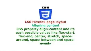 CSS Flexbox (Flexible box) page layout - Aligning content inside flex container element