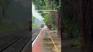 The most beautiful railway station in kerala-Muthalamada, #kerala #shorts #monsoon #palakkad