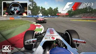 McLaren MP4-28 by Jenson Button | F1 2013 Italian Grand Prix | Logitech G29 Gameplay