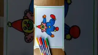 Joker Drawing for kids || Joker Drawing 🃏 &hearts;️  #drawing #coloring #shorts #joker