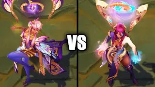 Faerie Queen Karma vs Tranquility Dragon Karma Skins Comparison (League of Legends)