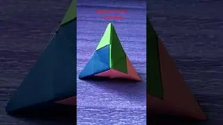 DIY How to make ANTISTRESS Triangle Pop toy❤️#diy #origami #papercraft #antistress #tiktok #shorts