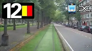 🚊 GVB Amsterdam Tramlijn 12 Cabinerit Amstelstation - Station Sloterdijk Driver's view POV