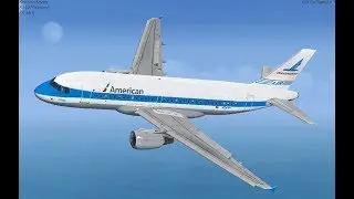 FSX AMERICAN AIRLINES A319 CLT-MYR - Full flight FSX Ep:1