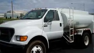 Fuel Truck 2003 Ford F650 with 1200X2 Tank Stock #031973