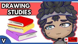 Digital Art Stream || SURPRISE CHARACTER DESIGN STUDY ALONG WITH SKIN COLORING part 2 #ANIMEART